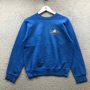 Vintage 90s Cape Cod Massachusetts Tultex Sweatshirt Men's Small S Blue Souvenir